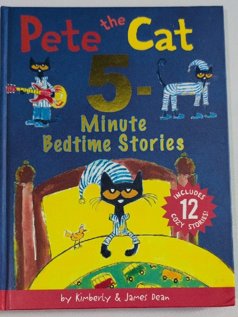 Harper Pete the Cat 5-Minute Bedtime Stories - Blue, Yellow, Red